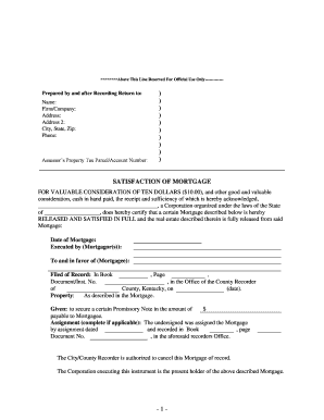 Ky Release Mortgage  Form