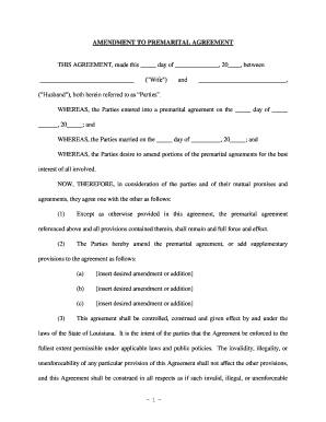 Prenuptial Form PDF