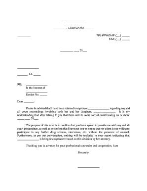 Letter Court Form