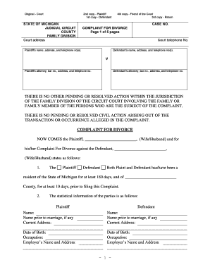 About Third Judicial Circuit of Michigan Wayne County Circuit Court  Form