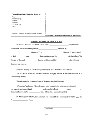 Register of Deeds of County, Michigan, on Date , the Following  Form