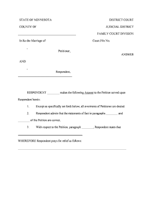 Mn Court Form