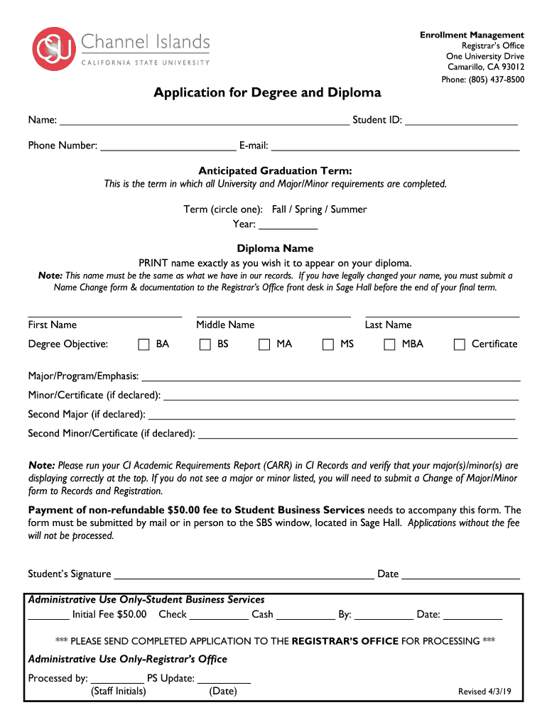 application letter for national diploma certificate