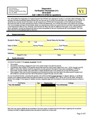  Financial Aid Forms Faulkner University 2019