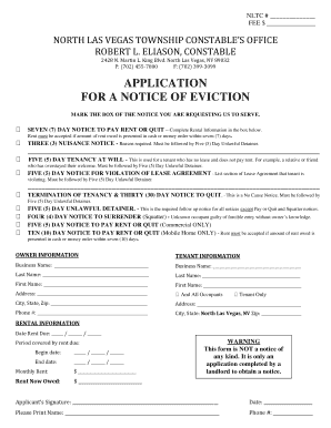 Robert L Eliason NV Secretary of State Campaign Reporting  Form