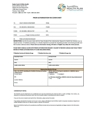 Scott & White Health Plan  Form