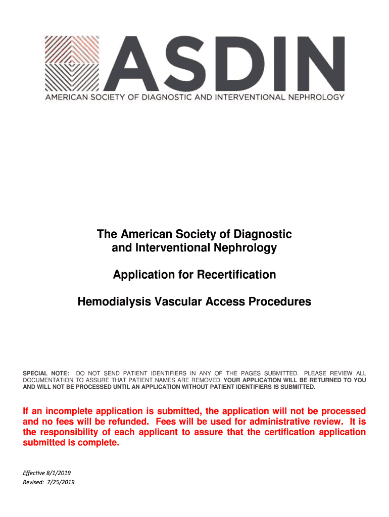 The American Society of Diagnostic Form