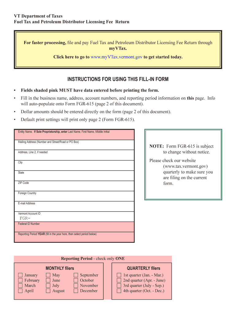 Fgr 615  Form