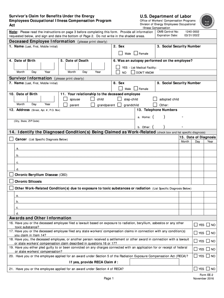 Get and Sign Ee 2 2016-2022 Form