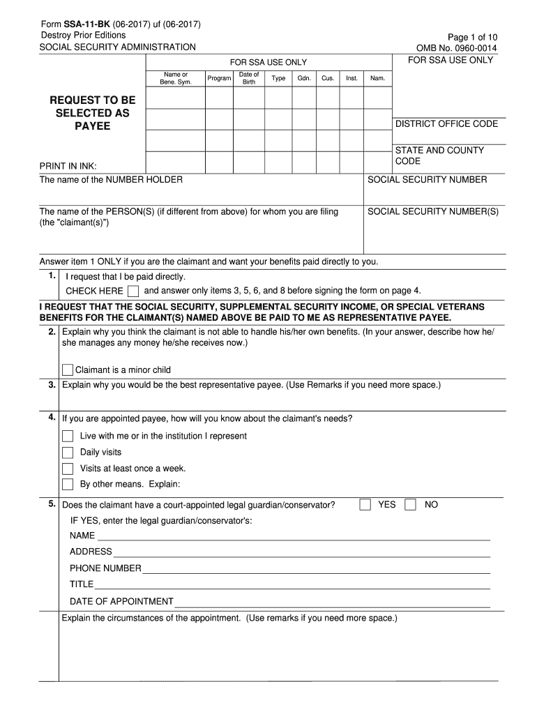 Authorization for the Social Security Administration to RegInfo Gov  Form