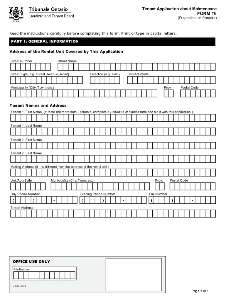  T6 Form 2017