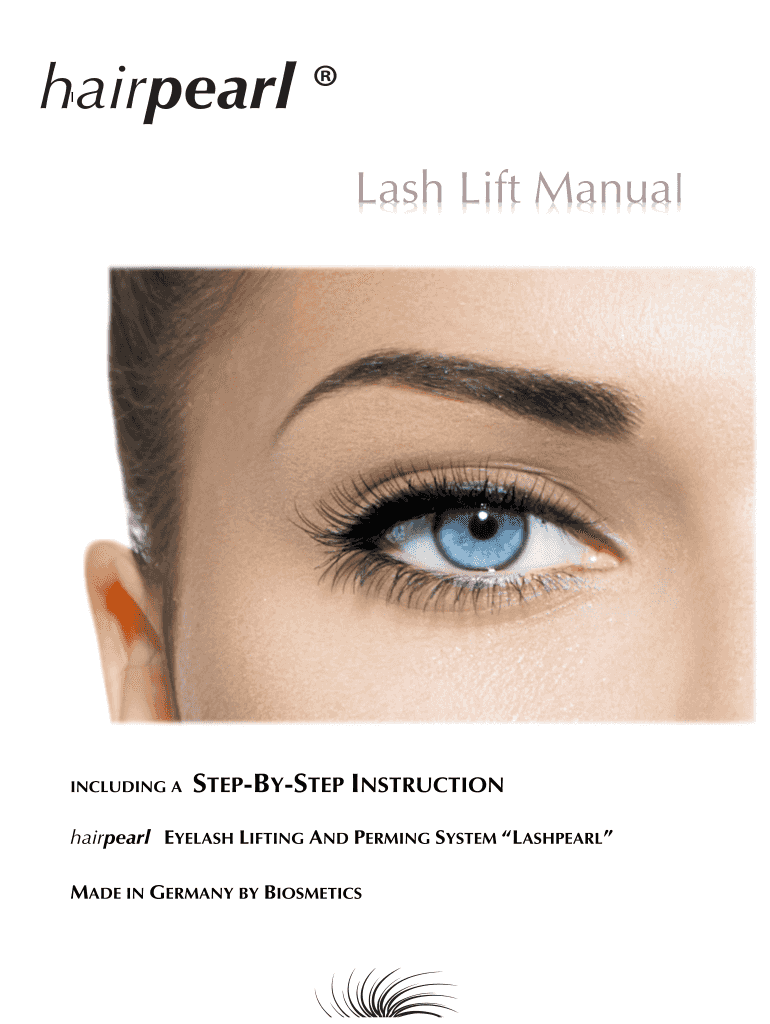 Lash Lift Manual  Form