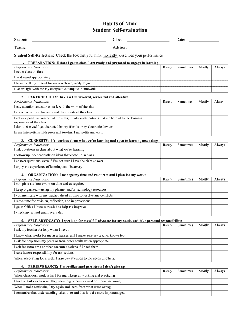 MPS HoM Self Assessment DOCX  Form