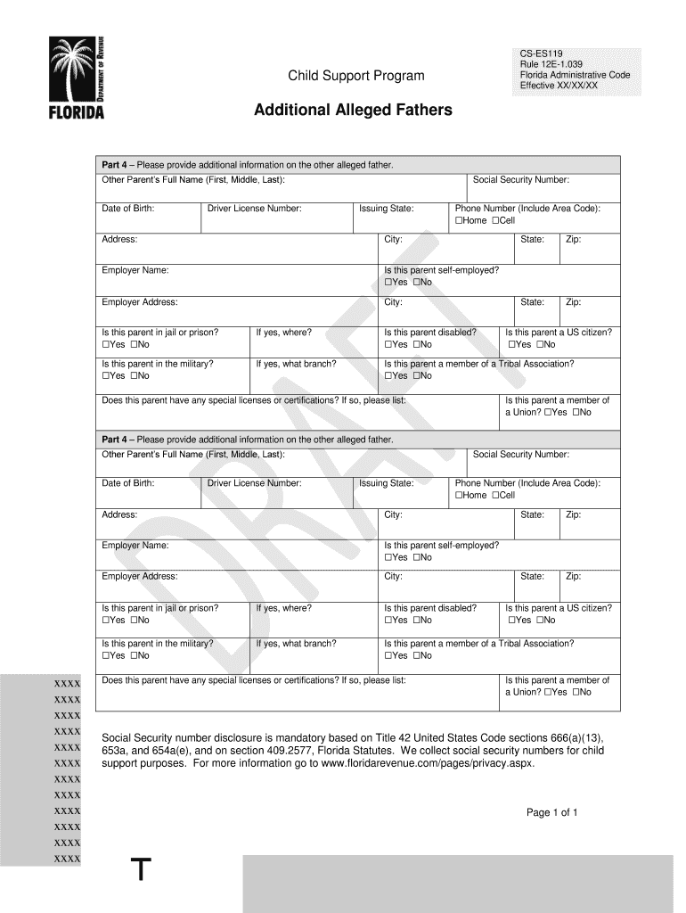 CS ES119  Form