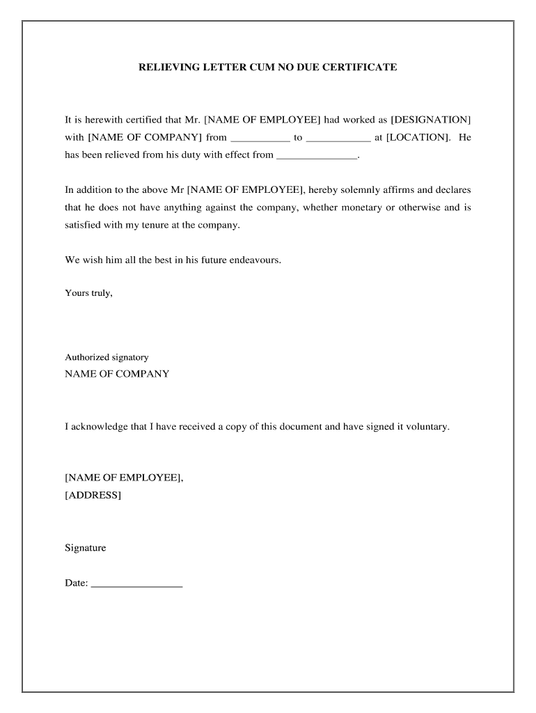 Request Letter for Work Completion Certificate  Form