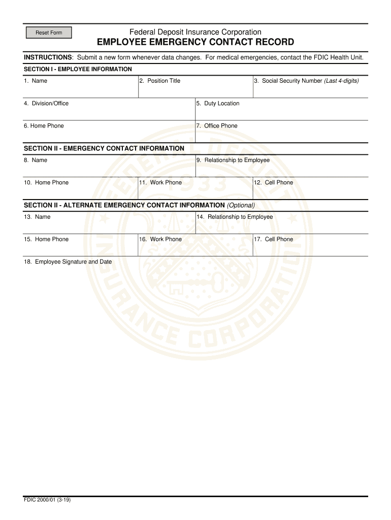 Federal Deposit Insurance Corporation  Form