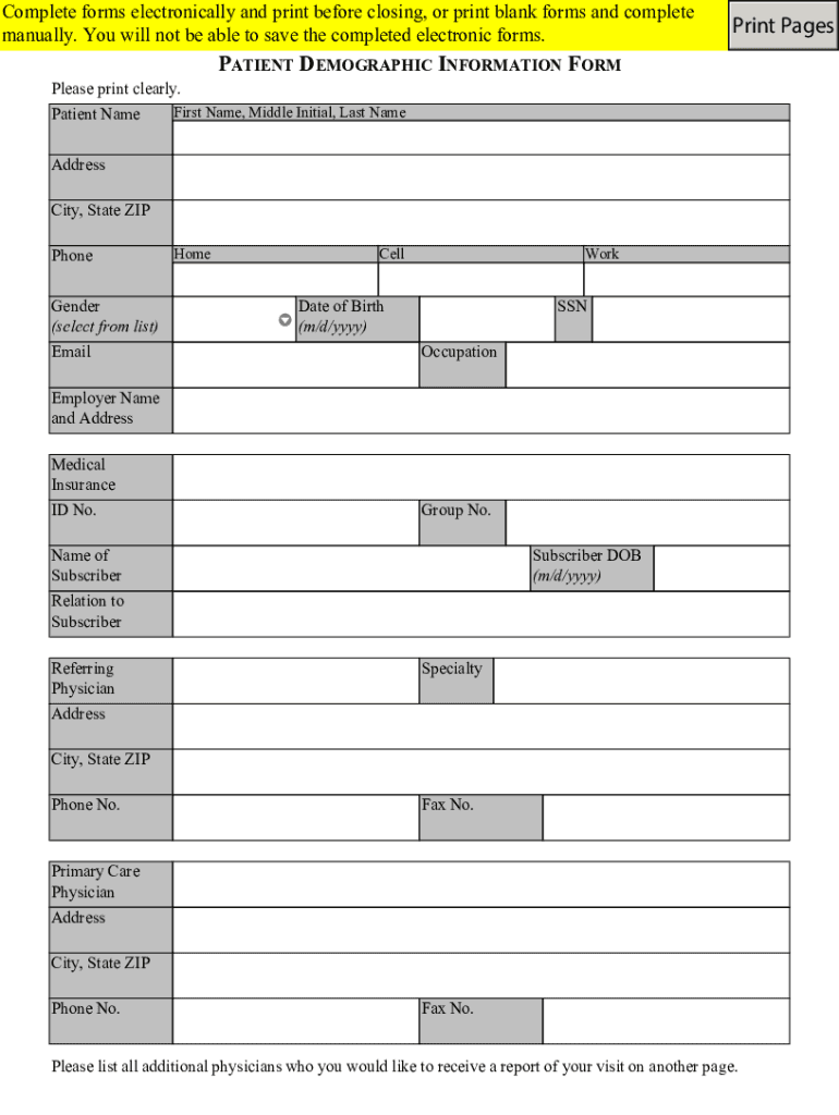 Patient History Form Wills Eye Hospital