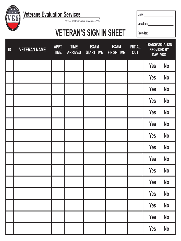 Vesservices  Form