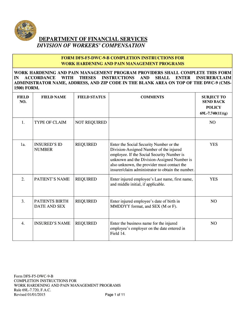  Dfs F5 Dwc 9 Form 2015-2024