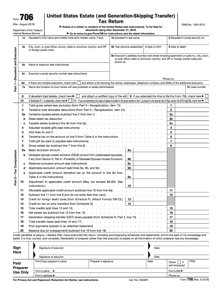 Irs Form 706