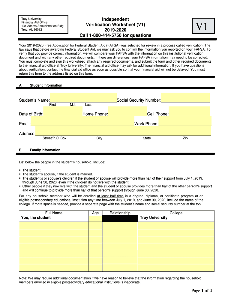  the Students or Spouses Children If the Student or Spouse Will Provide More Than Half of Their Support from July 1, , 2019