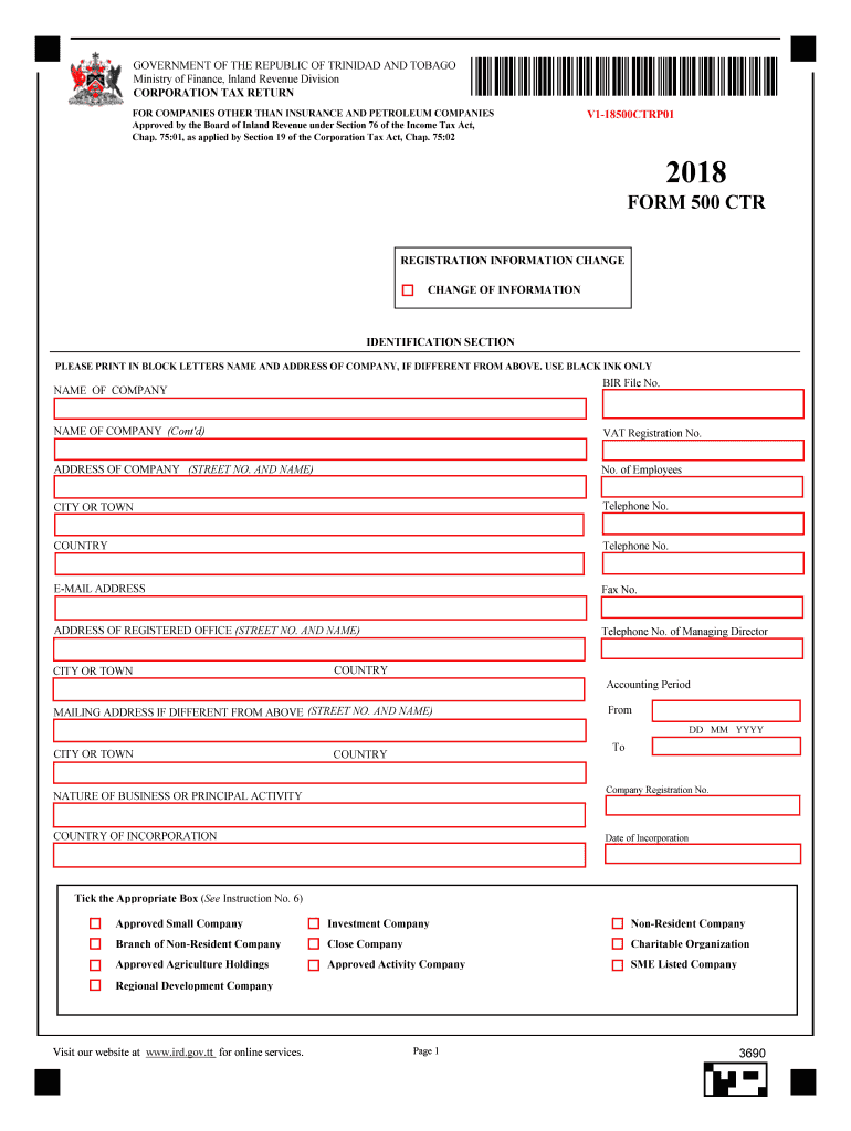 Get and Sign Form Ctr 500 2018-2022