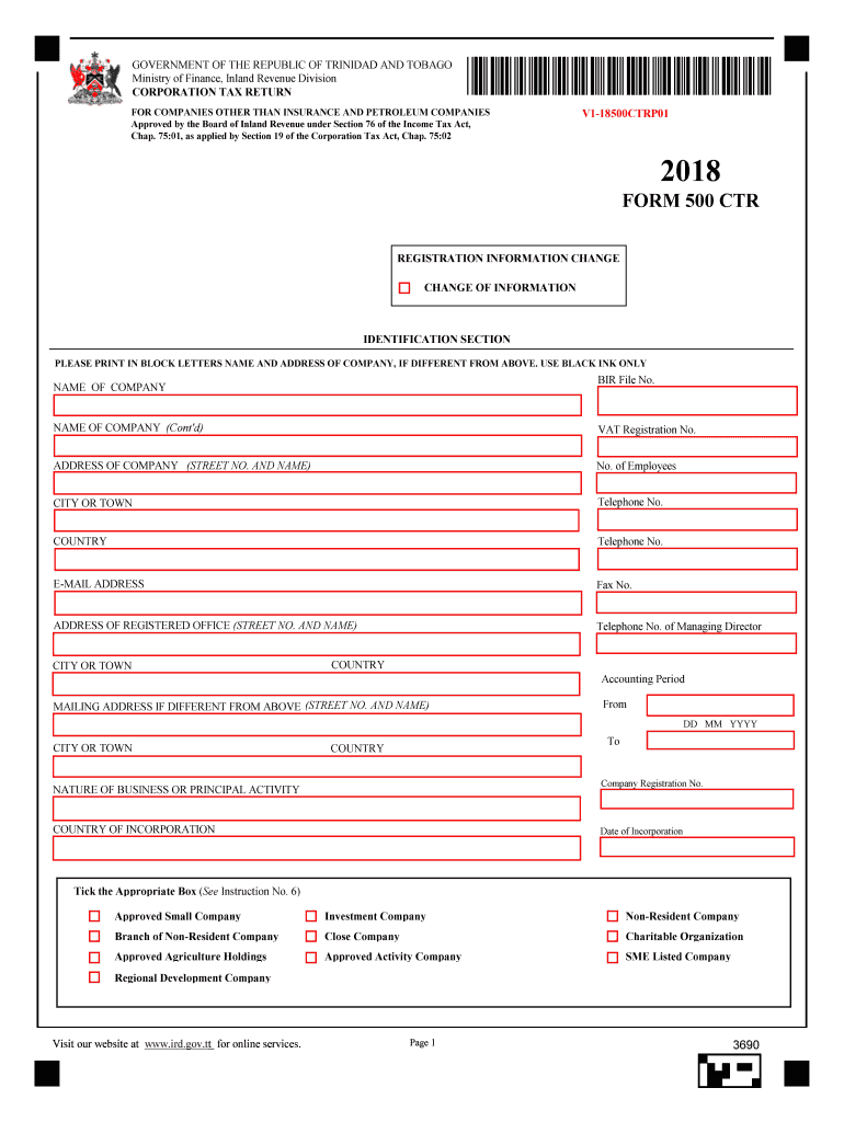  Form Ctr 500 2018-2024