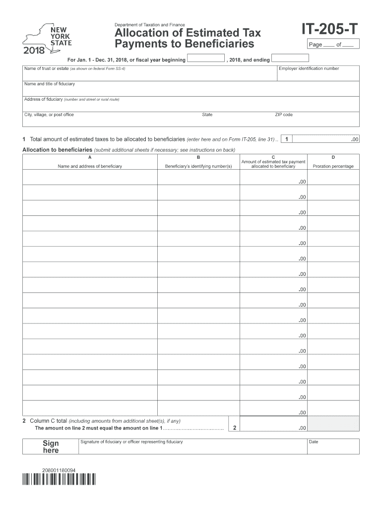 Get and Sign Form 1041 T  Internal Revenue Service 2018