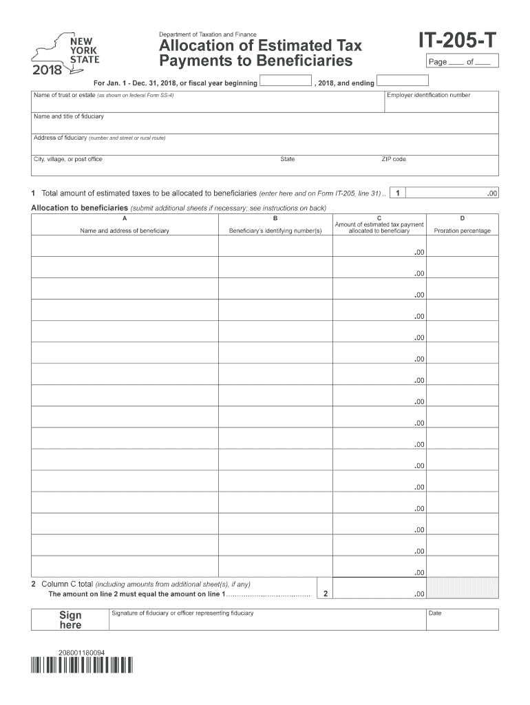  Form 1041 T  Internal Revenue Service 2018