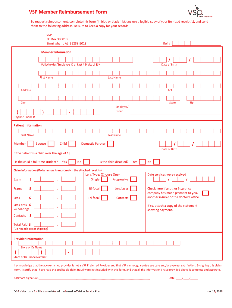 vsp-member-reimbursement-form-docs-vaceinsurance-com-fill-out-and