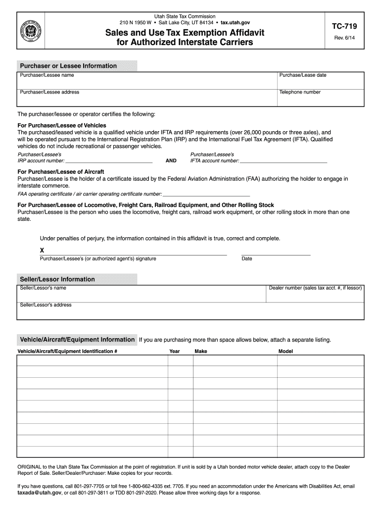 Tc 719  Form