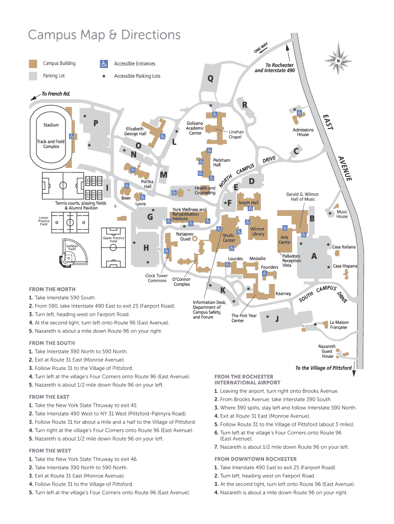 Nazareth Campus Map  Form