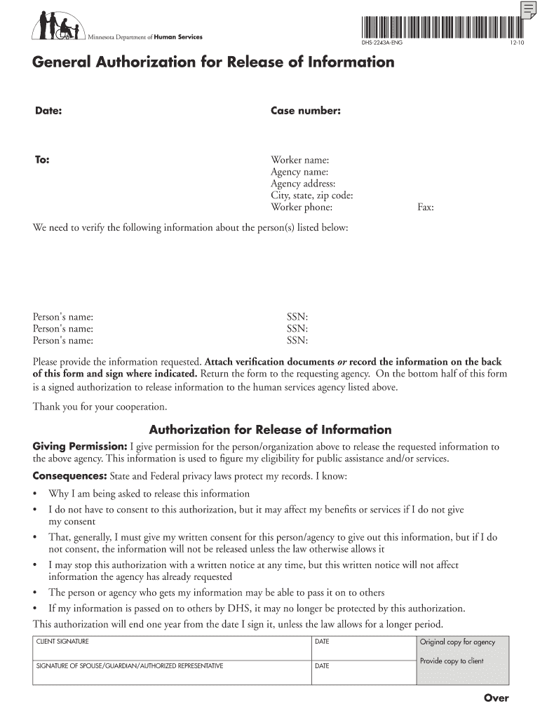 DHS 2243 ENG  Form