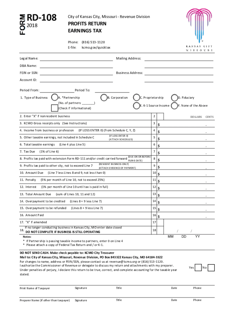 Get and Sign Rd108 2018-2022 Form