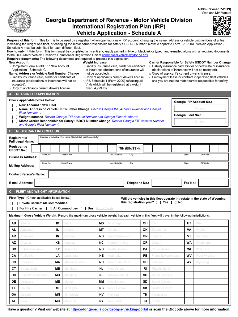 Ga T 138  Form