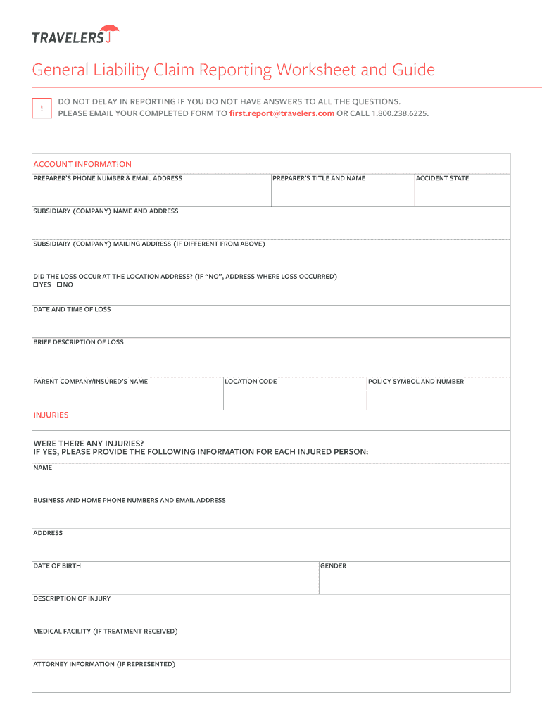 Claim Reporting Form