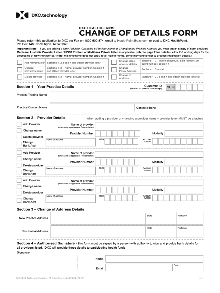 PDF to Dxc  Form