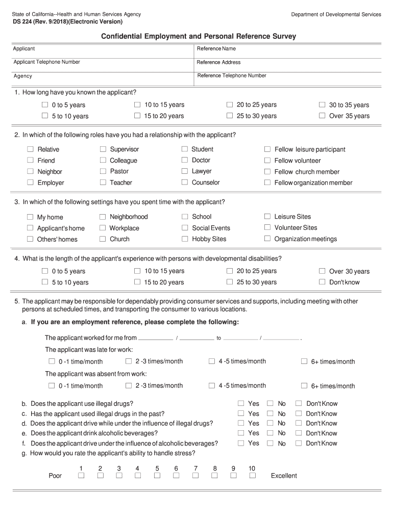 DS 224 Form DS 224 Form