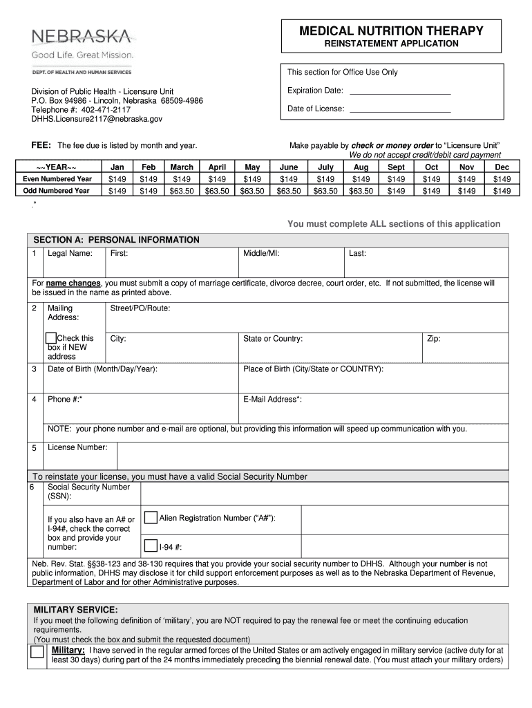 License Reinstatement Missouri Department of Revenue  Form