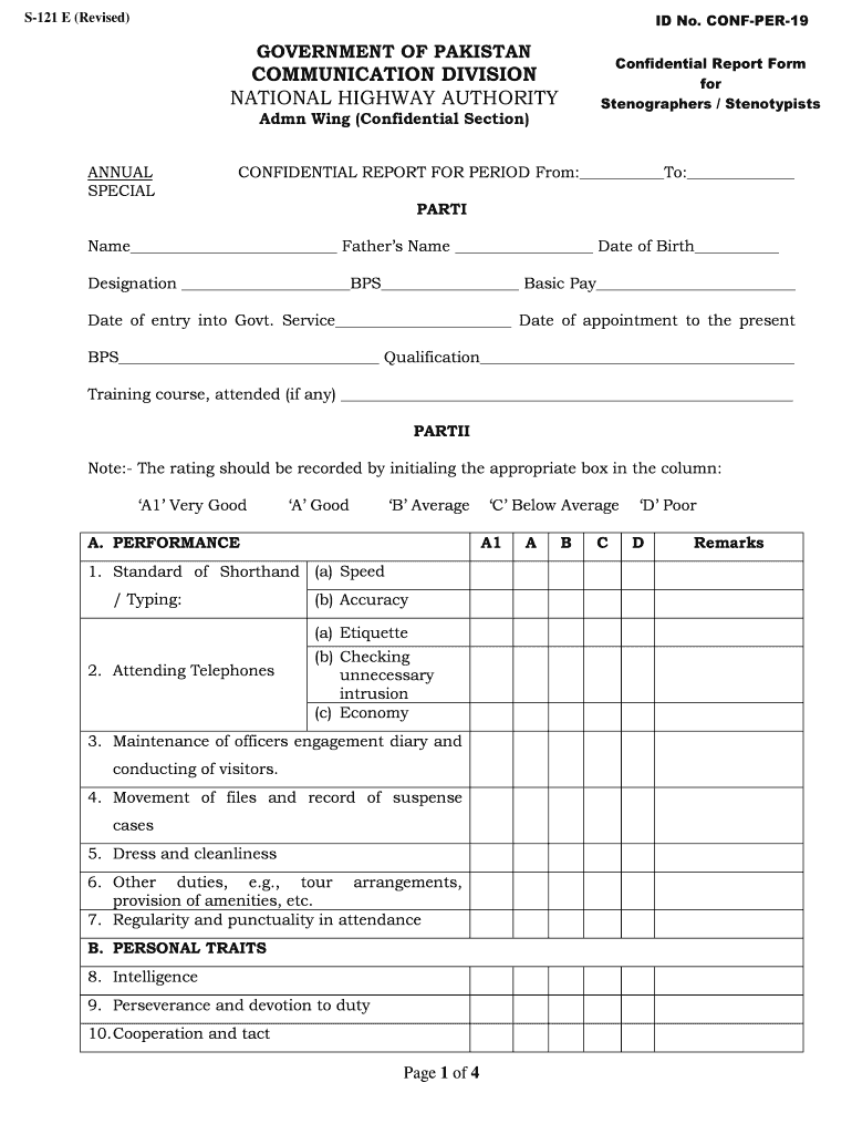 Acr Forms for Federal Government Employees Stenotypist