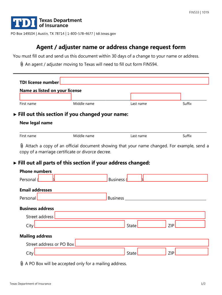  Licensee Form 2019