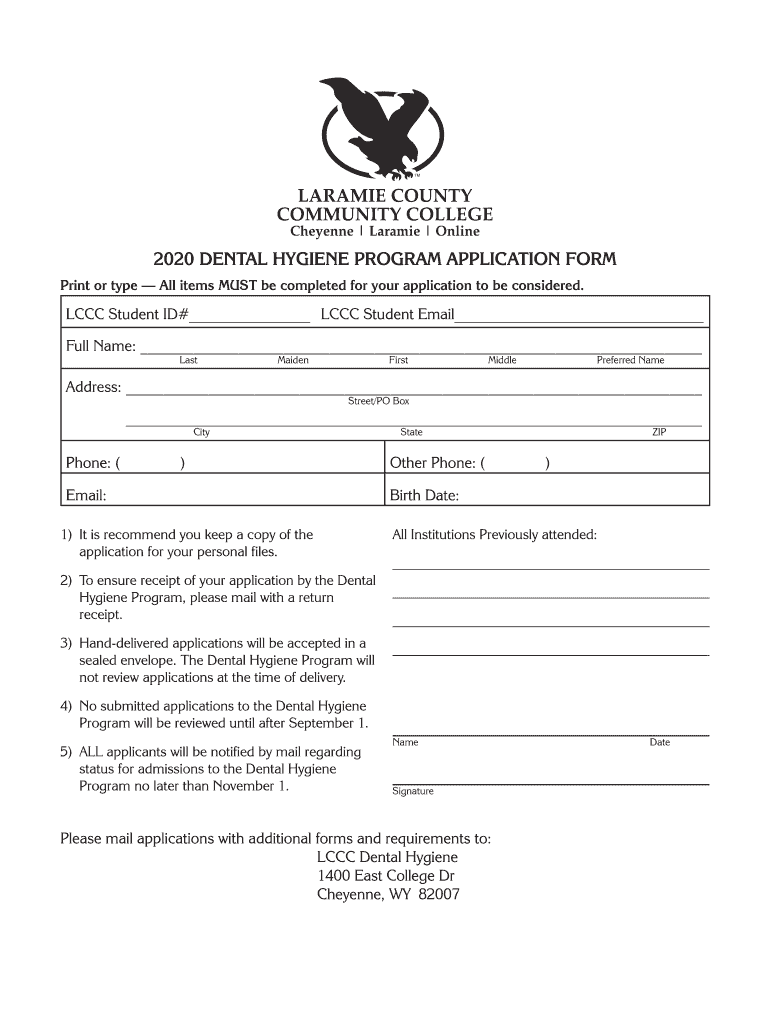 Apply to the Program LCCCLaramie County Community  Form