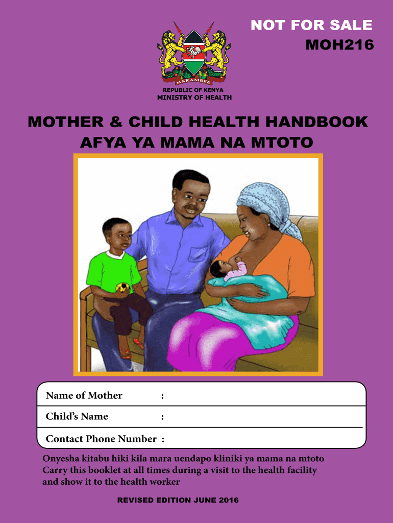 Mother Child Booklet  Form