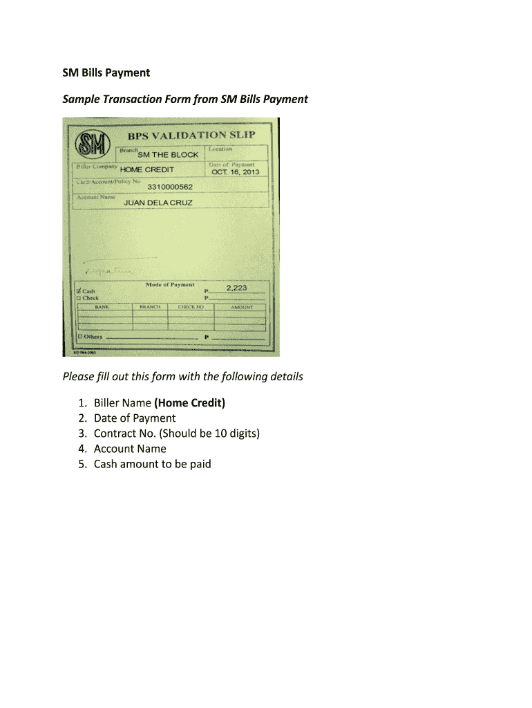 Bps Validation Slip  Form