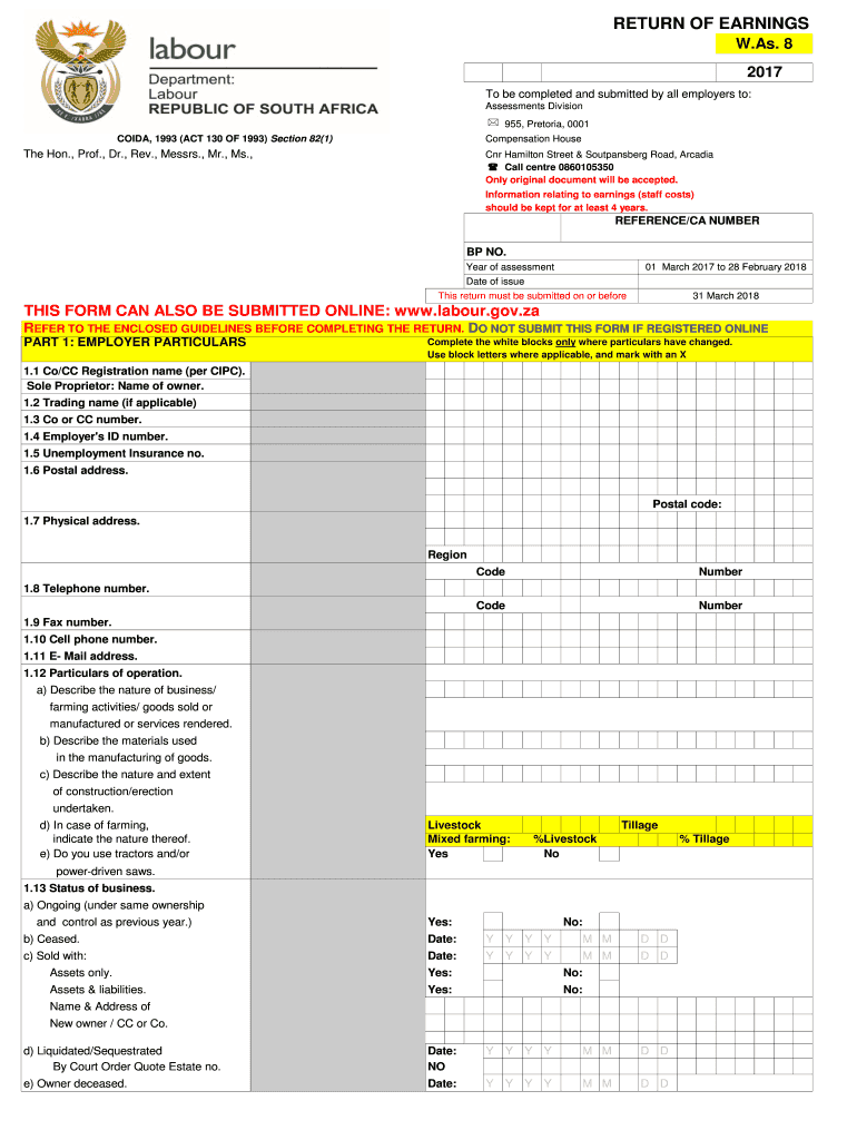  RETURN of EARNINGS 2017-2024