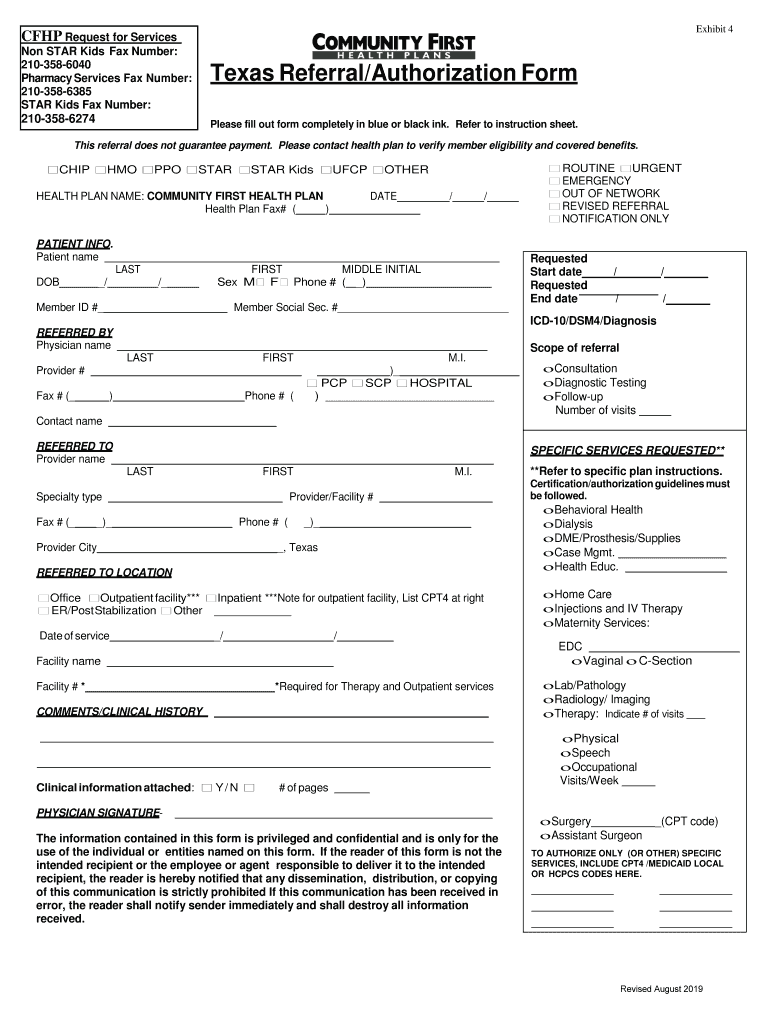 Community First Prior Authorization Form