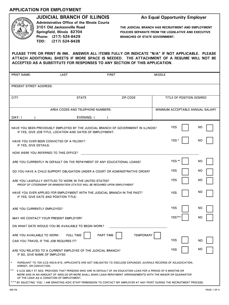 Illinois Branch Application  Form