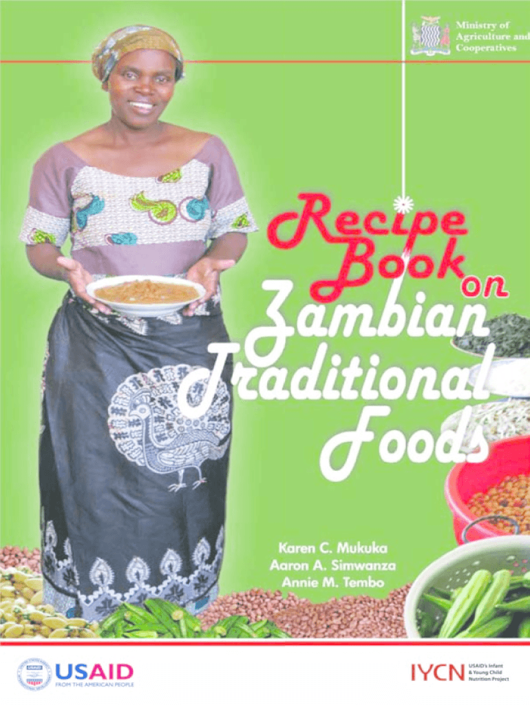 Zambian Recipe Book PDF  Form