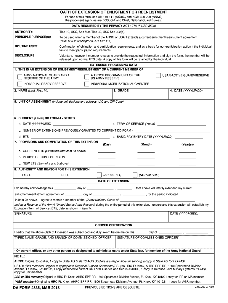 Fillable Online for Use of This Form, See AR 140 111 USAR