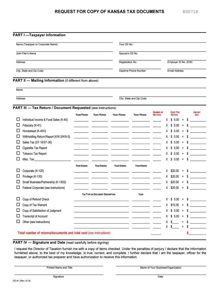  Copy of Kansas Tax Exemption Certificate 2018